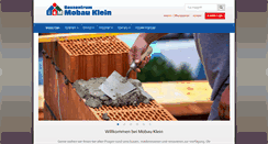 Desktop Screenshot of mobau-klein.de