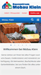 Mobile Screenshot of mobau-klein.de