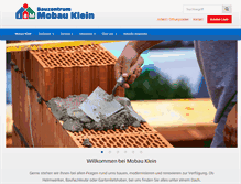 Tablet Screenshot of mobau-klein.de
